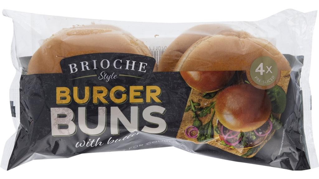 Burger bolle brioche style 4stk 300g