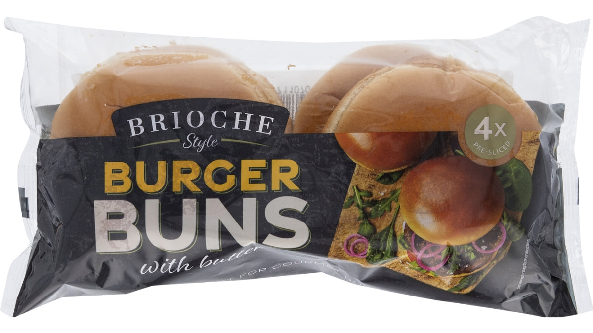 Burger bolle brioche style 4stk 300g