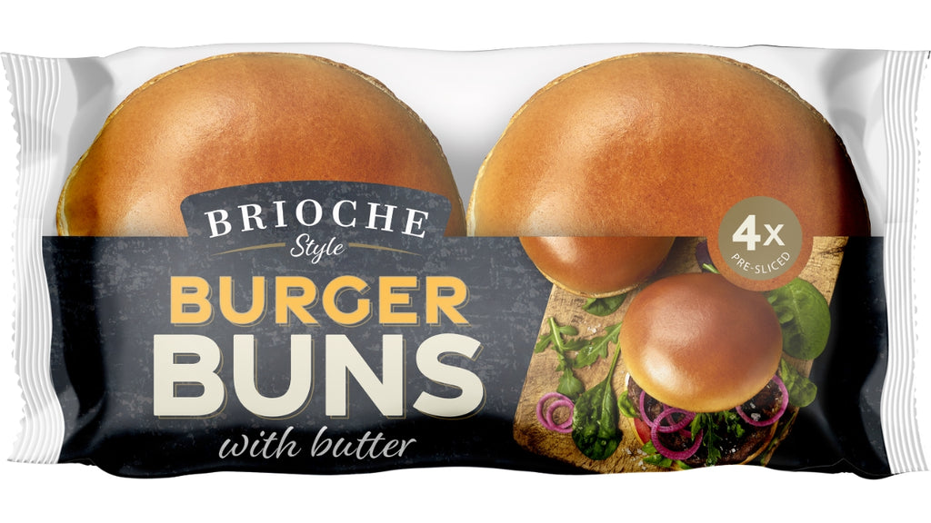 Burger bolle brioche style 4stk 300g