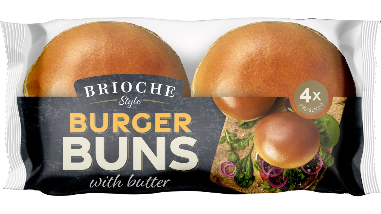 Burger bolle brioche style 4stk 300g