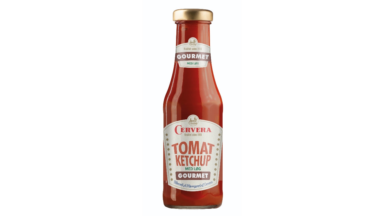 Tomatketchup m/stykker af løg 310g
