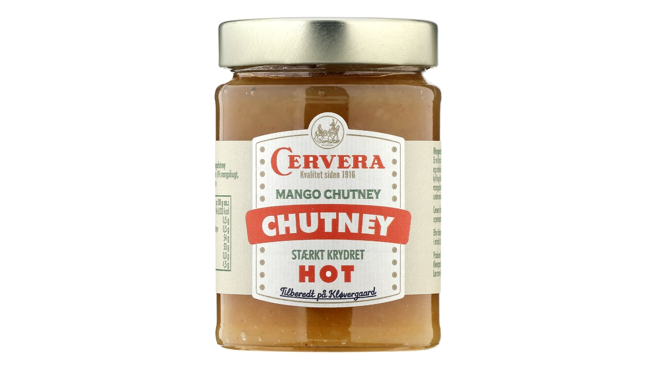 Mangochutney stærk krydret 350g