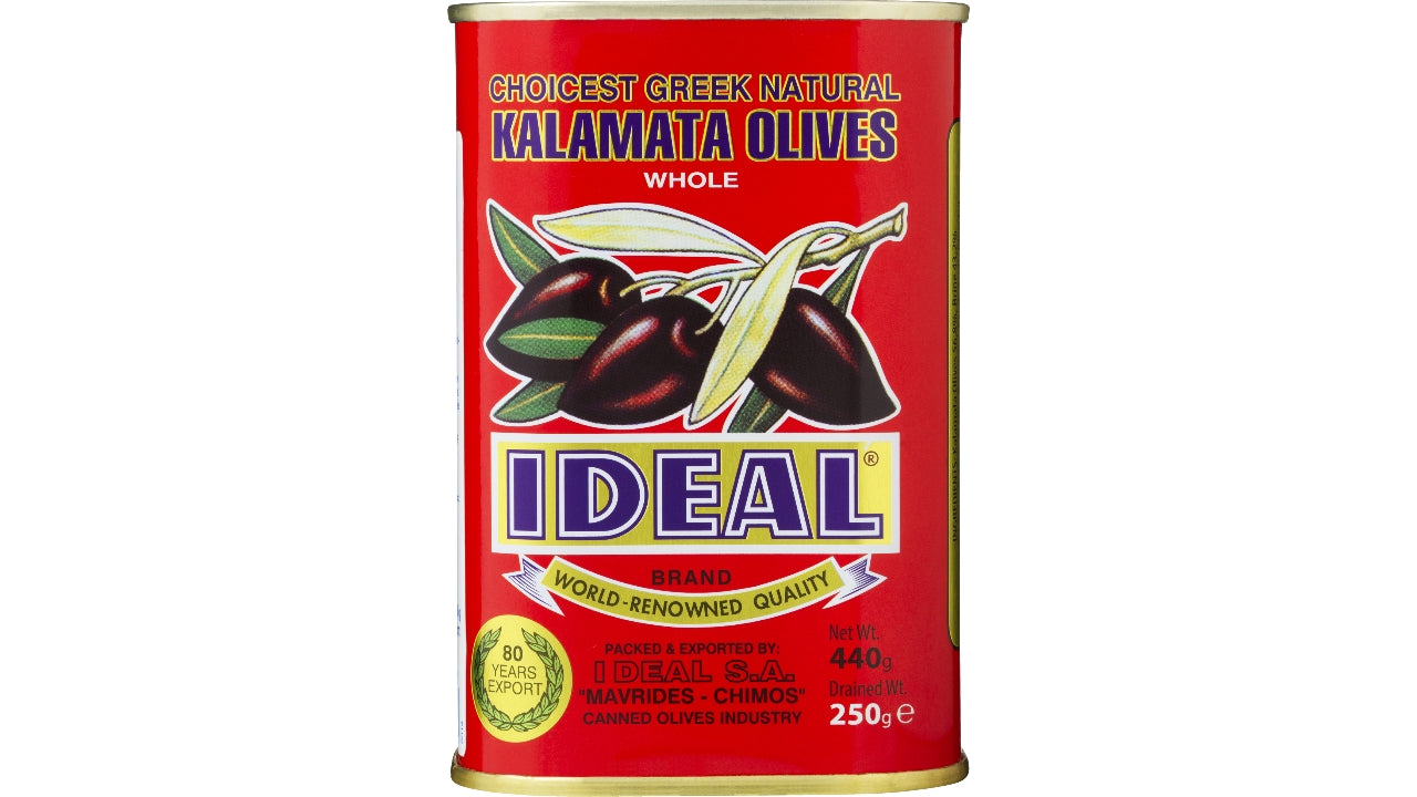 Oliven græske kalamata 500/250g