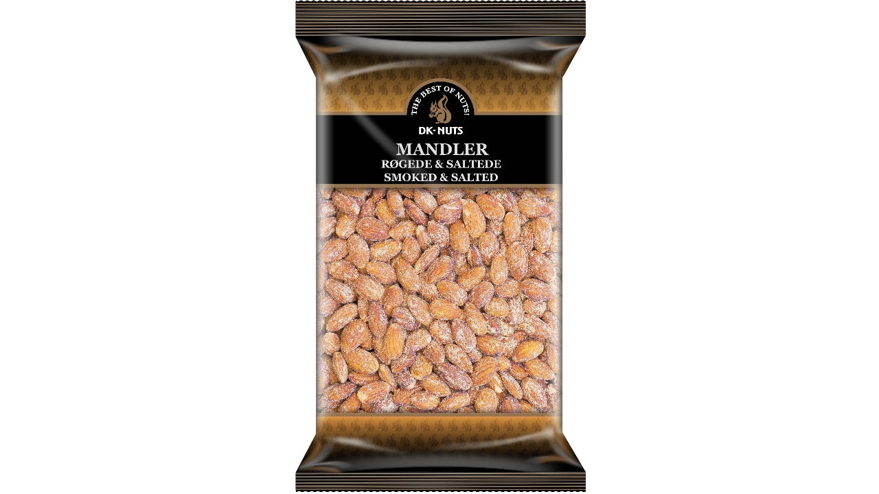 Mandler ristede salte m/røget smag 1kg