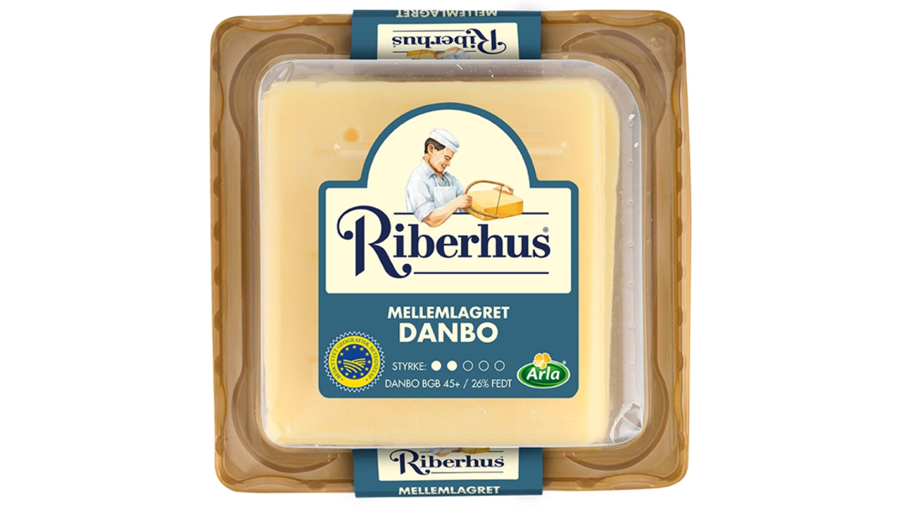 Ost i skiver Riberhus Danbo 45+ ML 240g