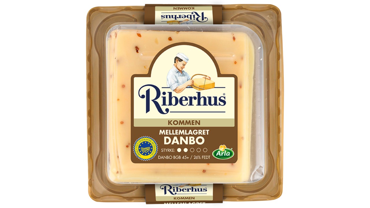 Ost i skiver Riberhus kommen 45+ ML 240g