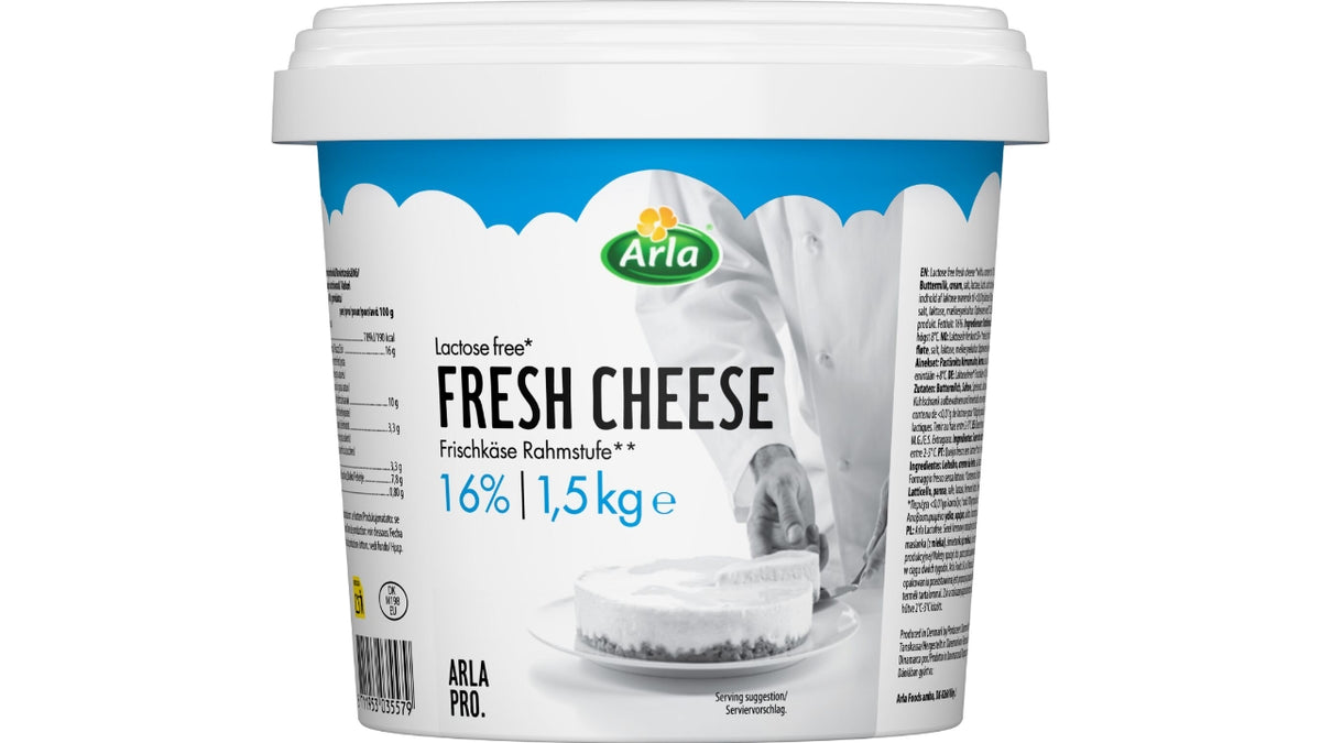 Friskost naturel laktosefri 16% 1,5kg