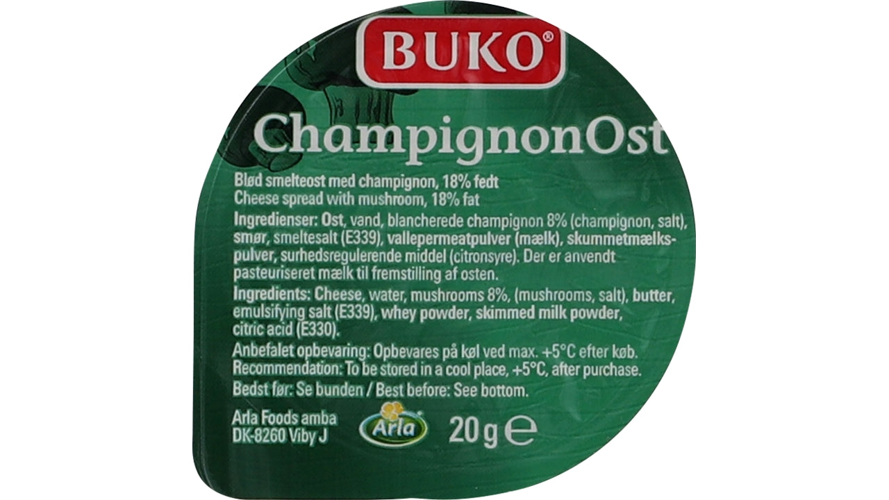 Smelteost med champignon 48x20g