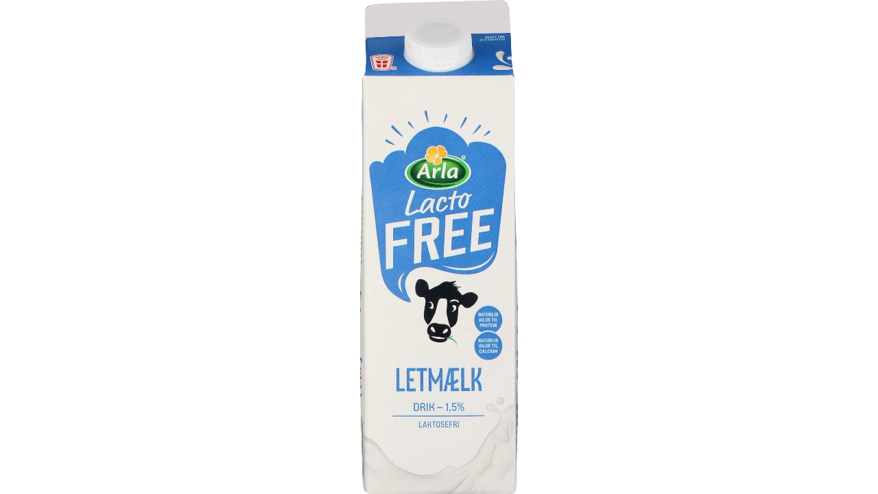 Letmælk laktosefri 1,5% 1L