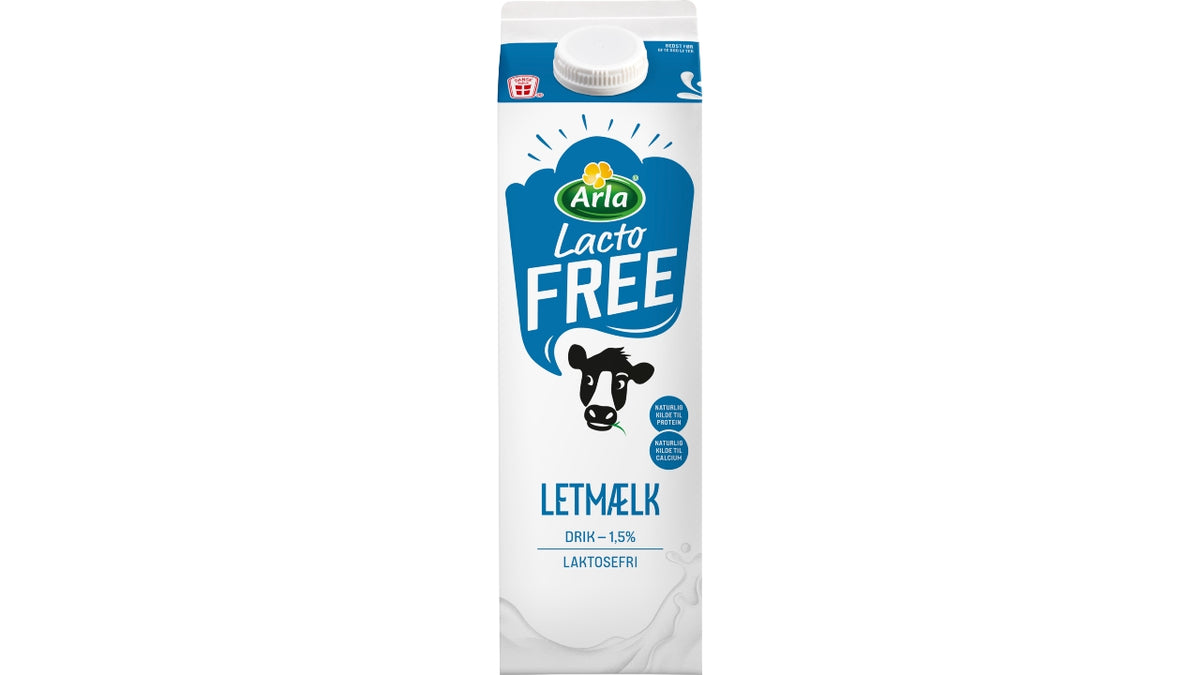 Letmælk laktosefri 1,5% 1L