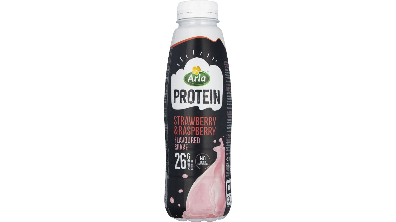 Protein drik med jordbær / hindbær 500ml