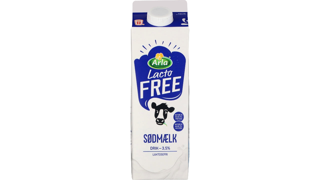 Sødmælk laktosefri 3,5% 1L