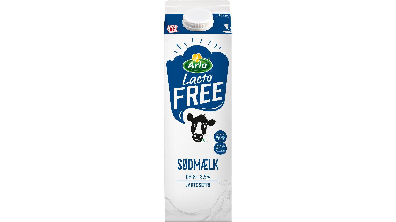 Sødmælk laktosefri 3,5% 1L