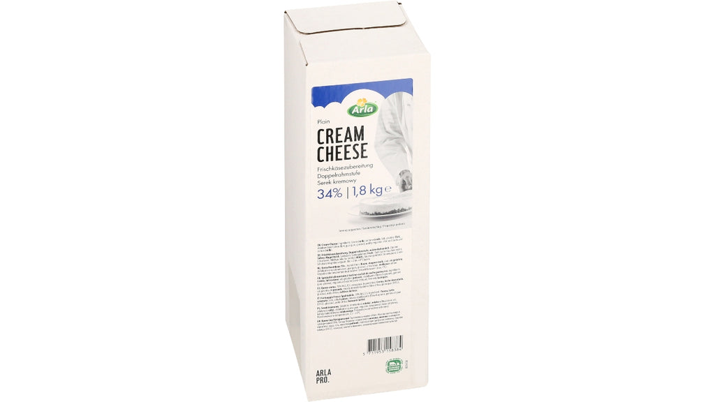 Flødeost naturel blok 34% 1,8 kg