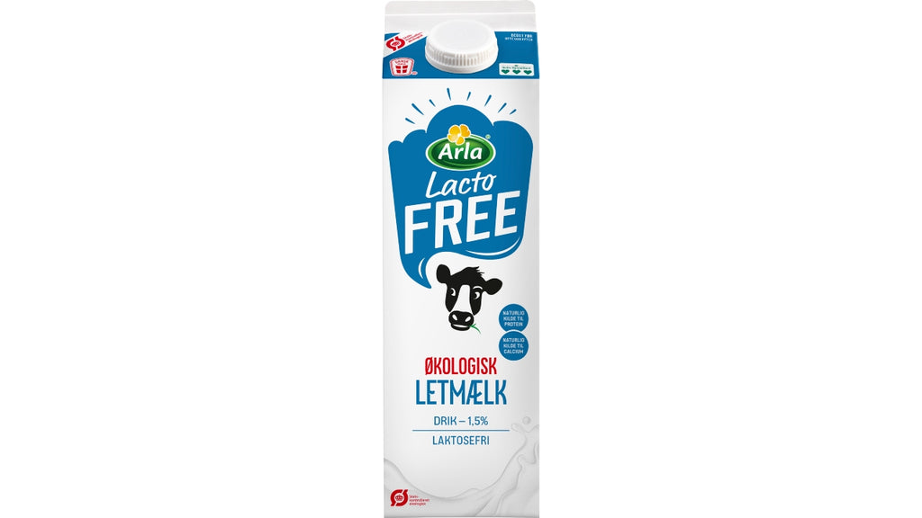 Øko Letmælk laktosefri 1,5% 1L - Mælk