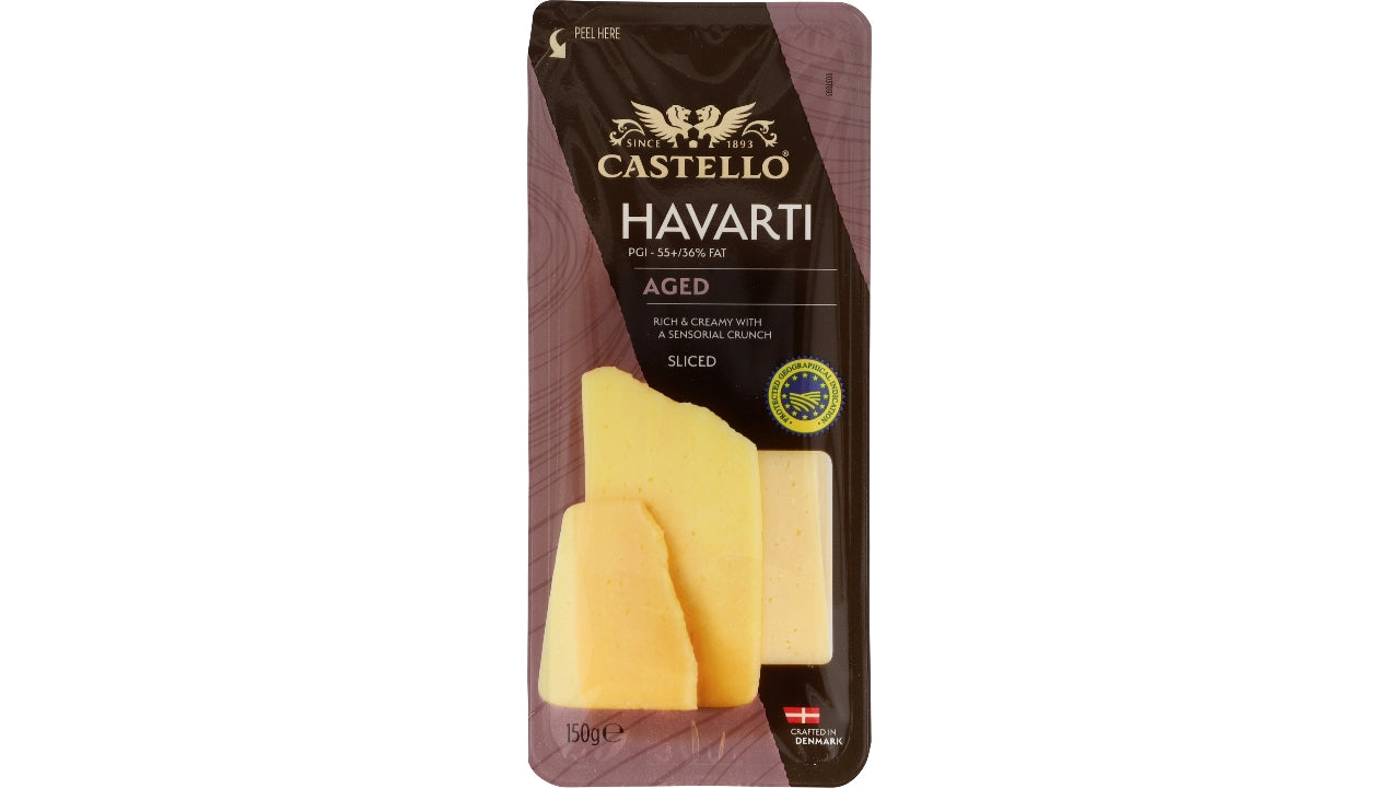 Havarti ost i skiver 55+ 150g