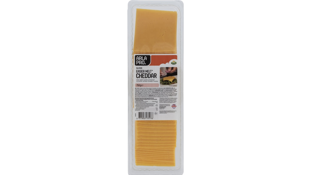 Easier Melt Cheddar 48+ i skiver 750g