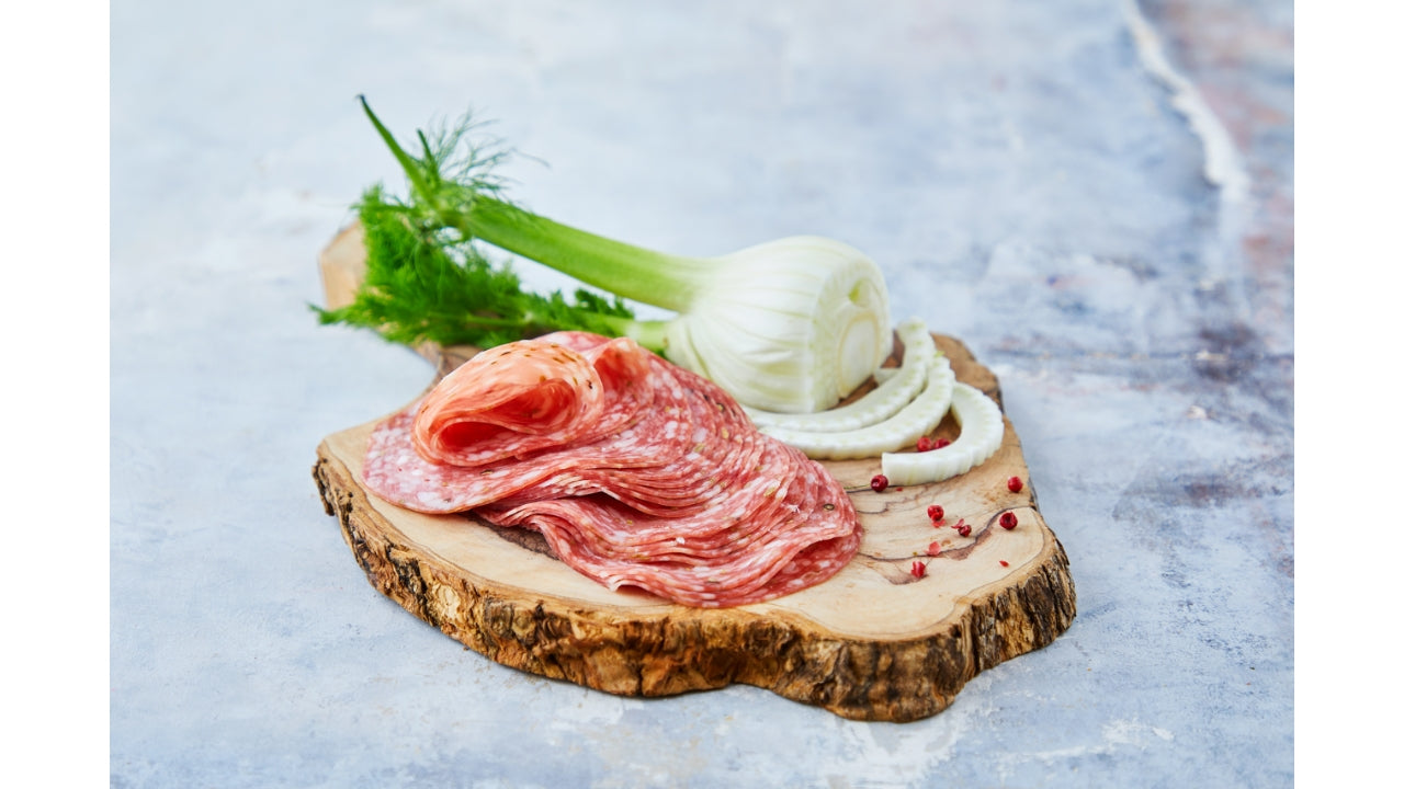 Salami finocchi. fennikel i skiver 500g