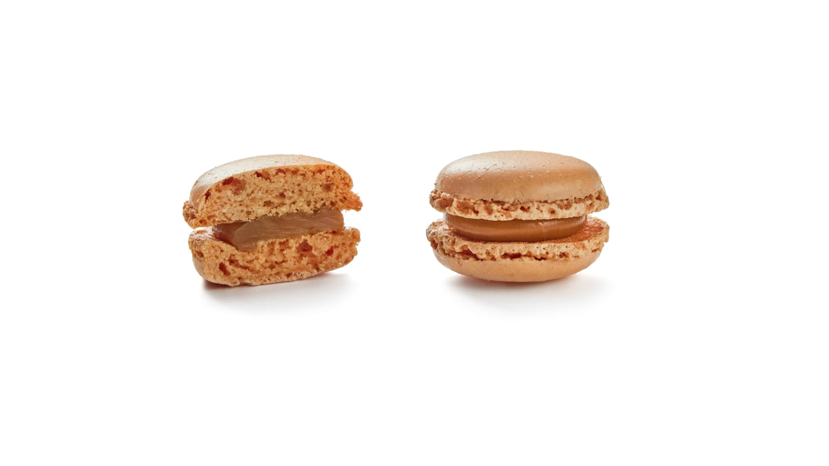 Mini macaron med saltkaramel 72x12g