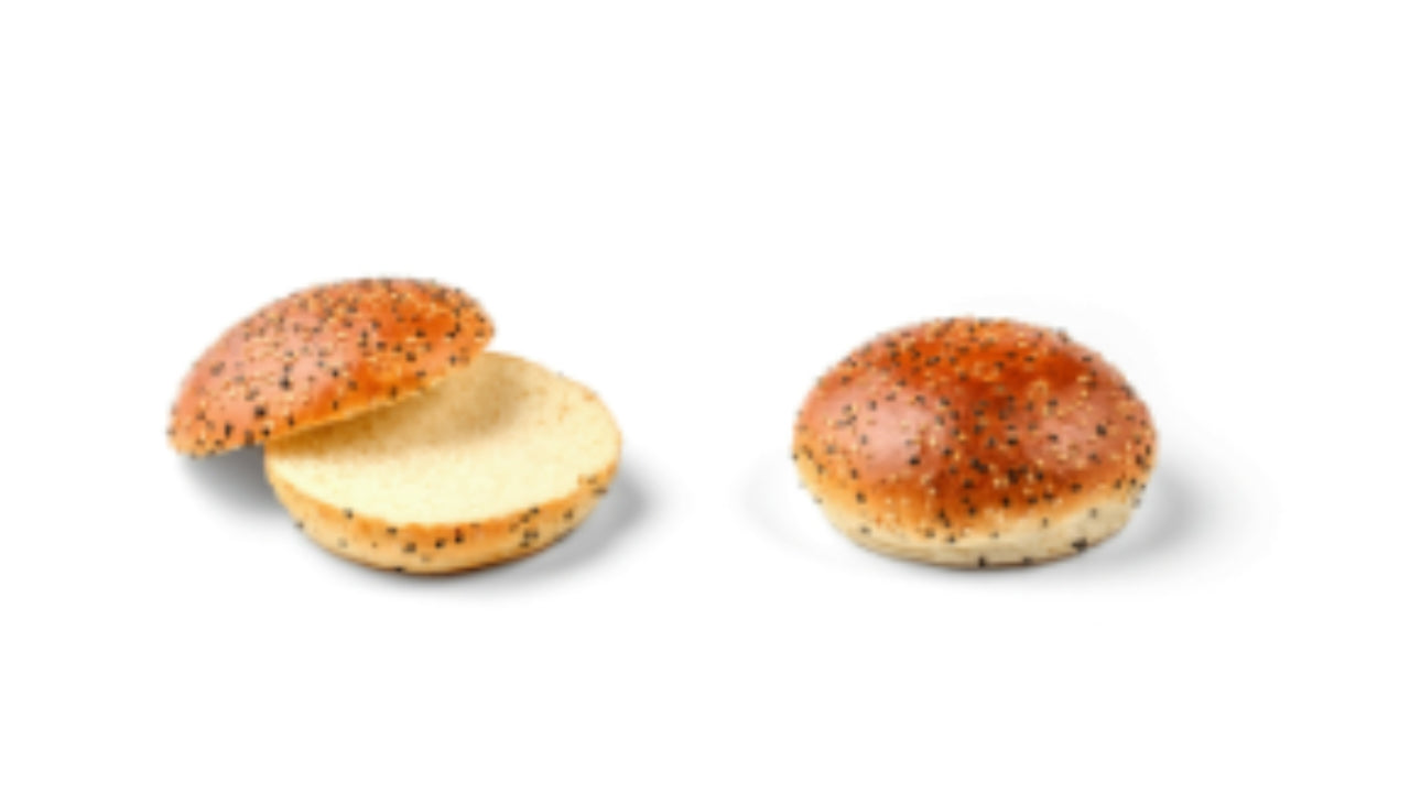 Brioche burgerbolle m. sesam 50x85g