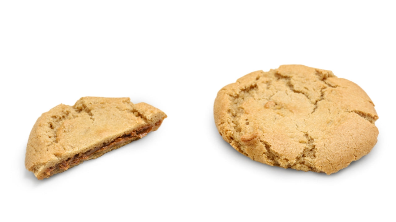 Lava cookie med saltkaramel 28x80g