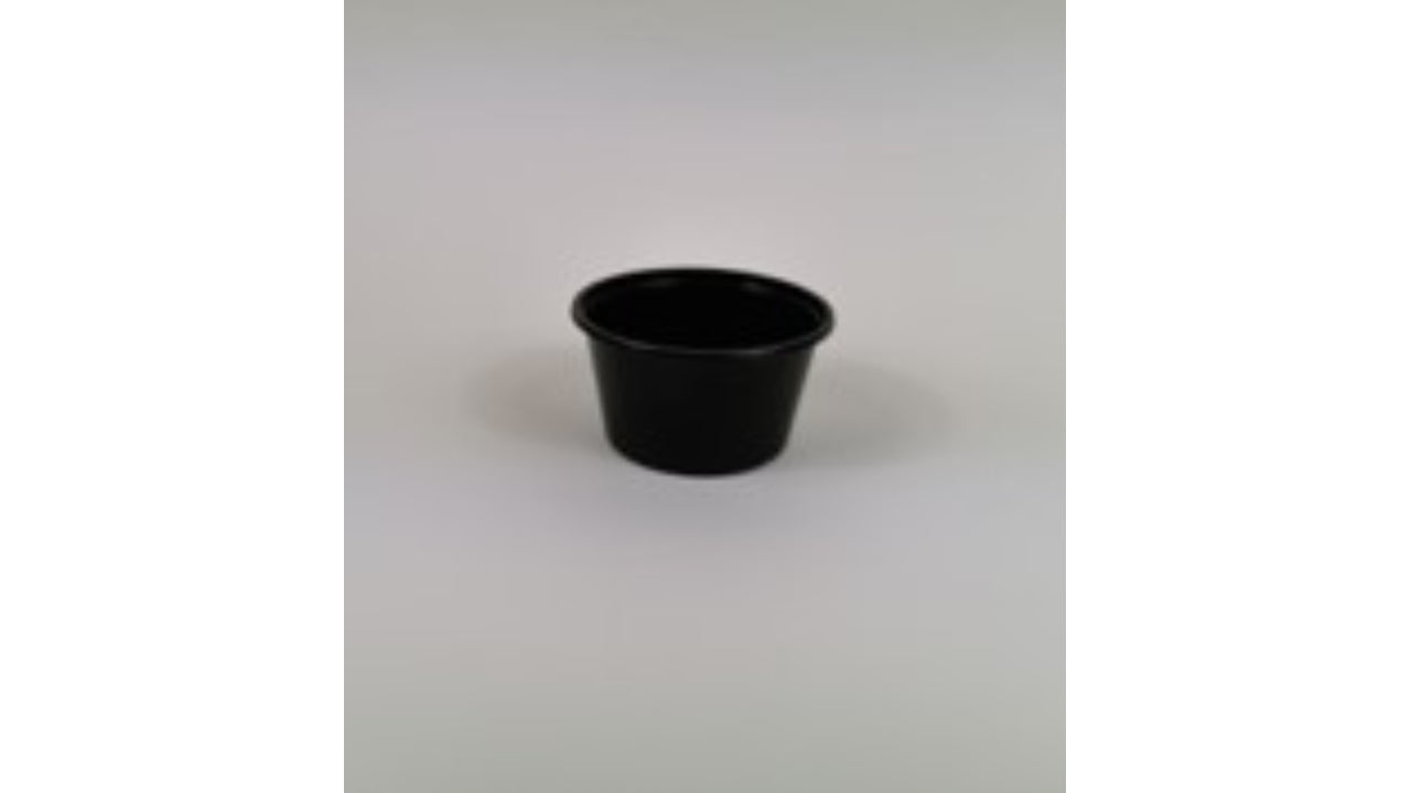 Dressingbæger sort 80ml 100stk