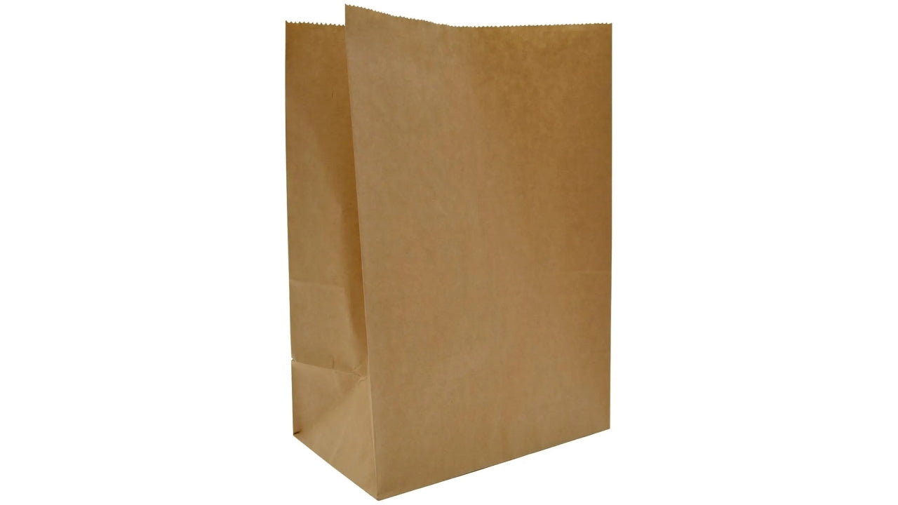 Papirspose 10L u/hank brun 500stk