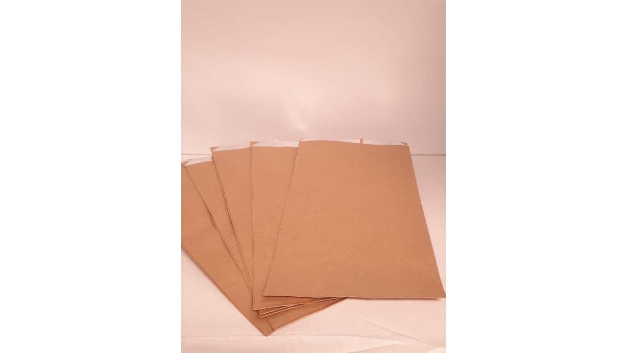 Stor varmepose 19x35cm brun 250stk