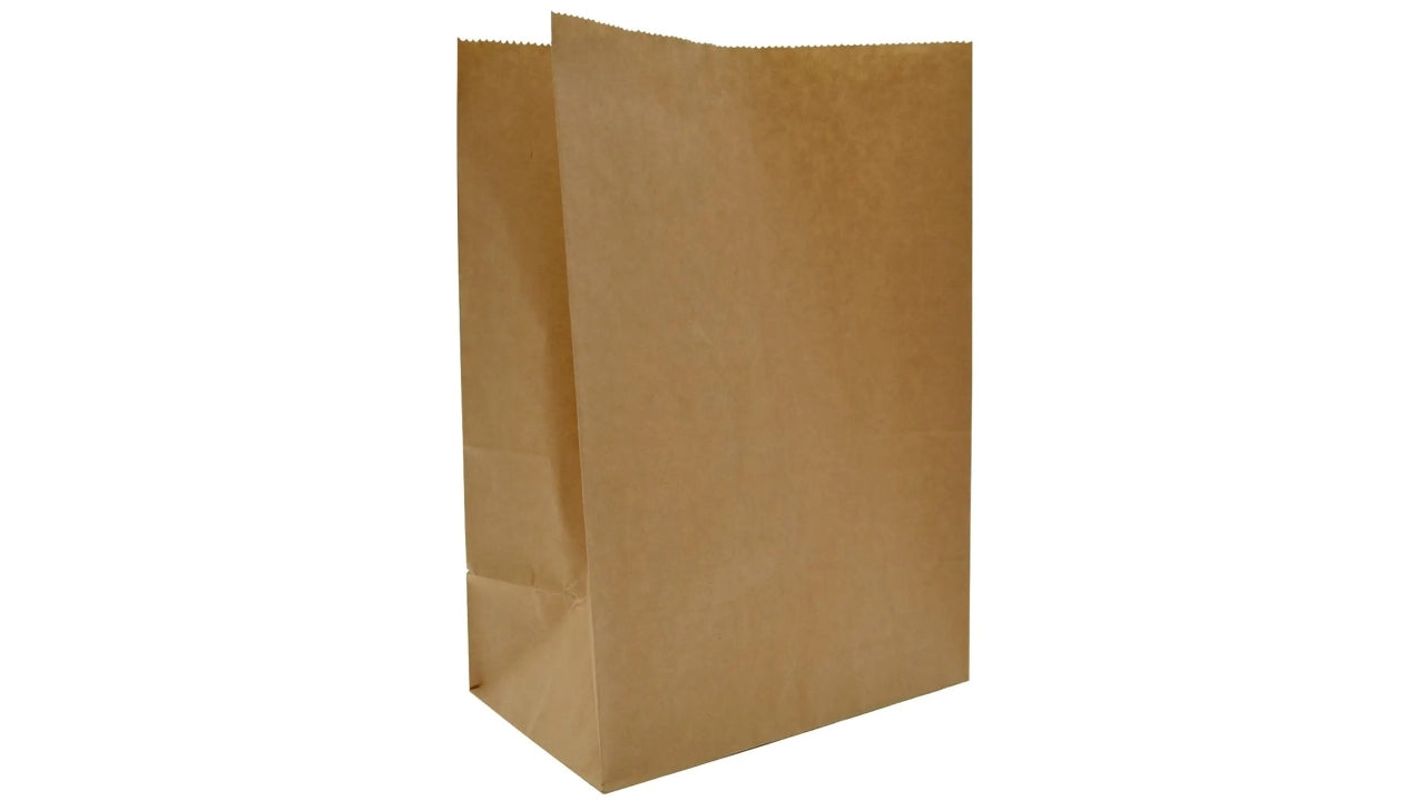 Papirpose 15L Brun u/hank 300stk