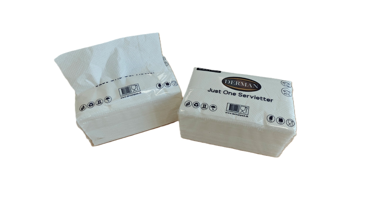 Servietter Just One 16,3x20cm 200stk