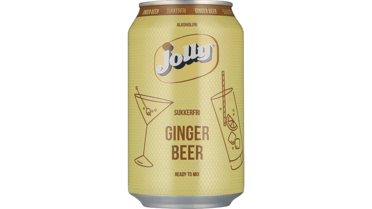 Jolly ginger beer sukkerfri 4x6x33cl
