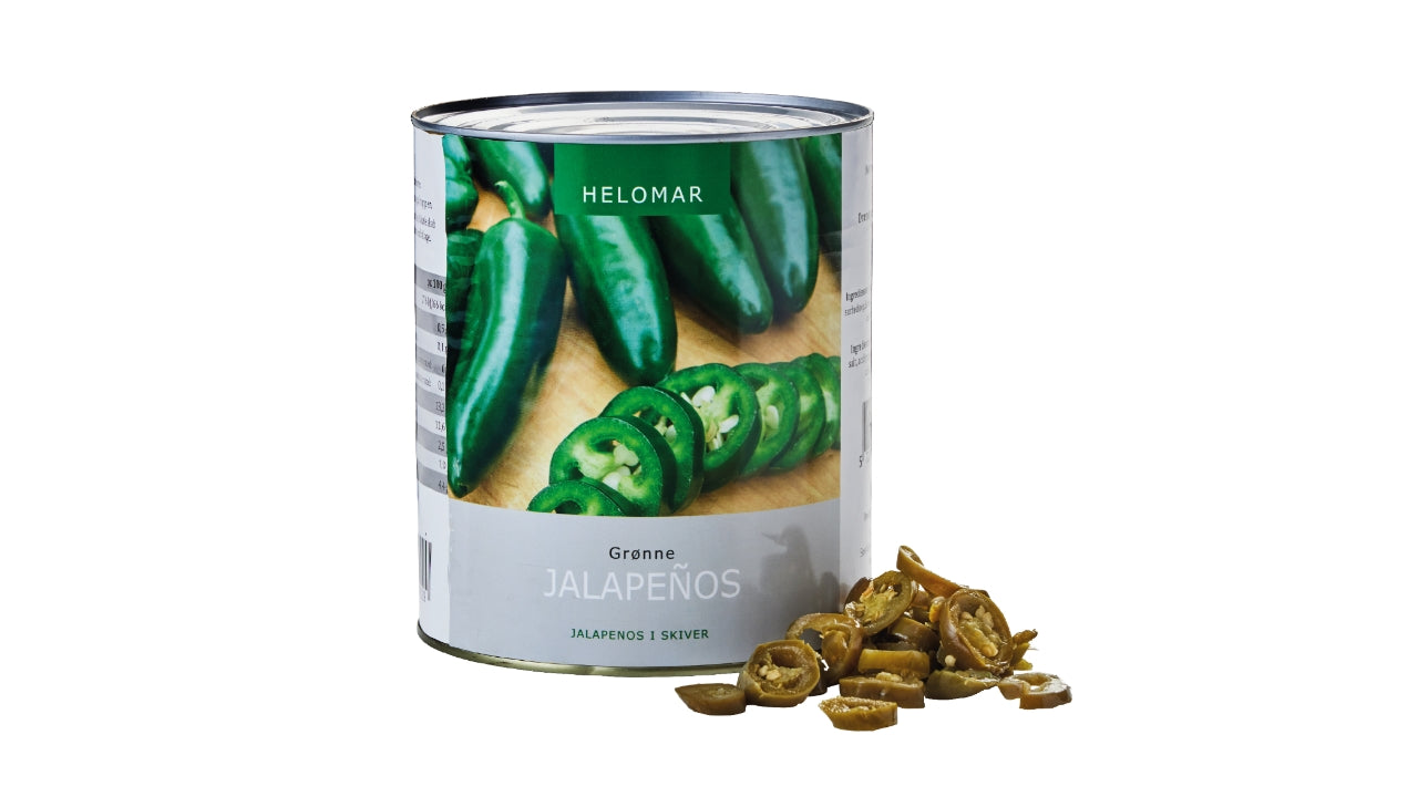 Jalapenos grønne i skiver 3kg/1,5kg