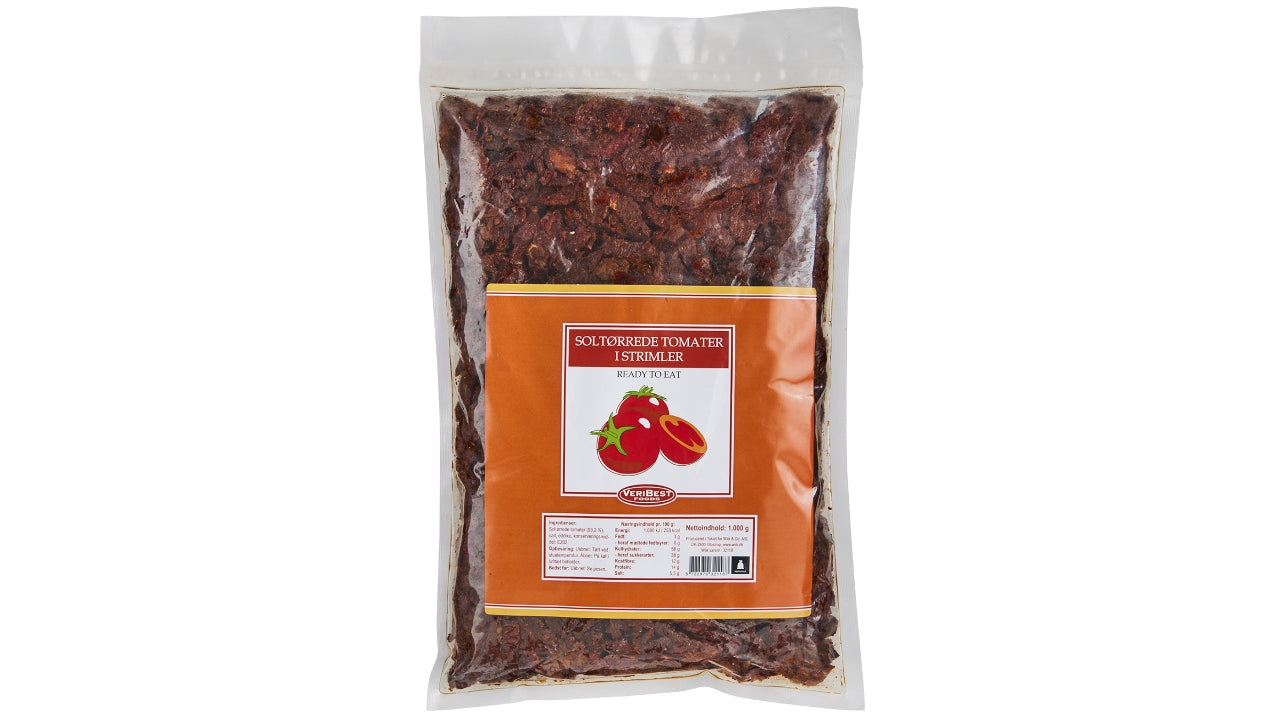 Soltørrede tomater i strimler 1kg