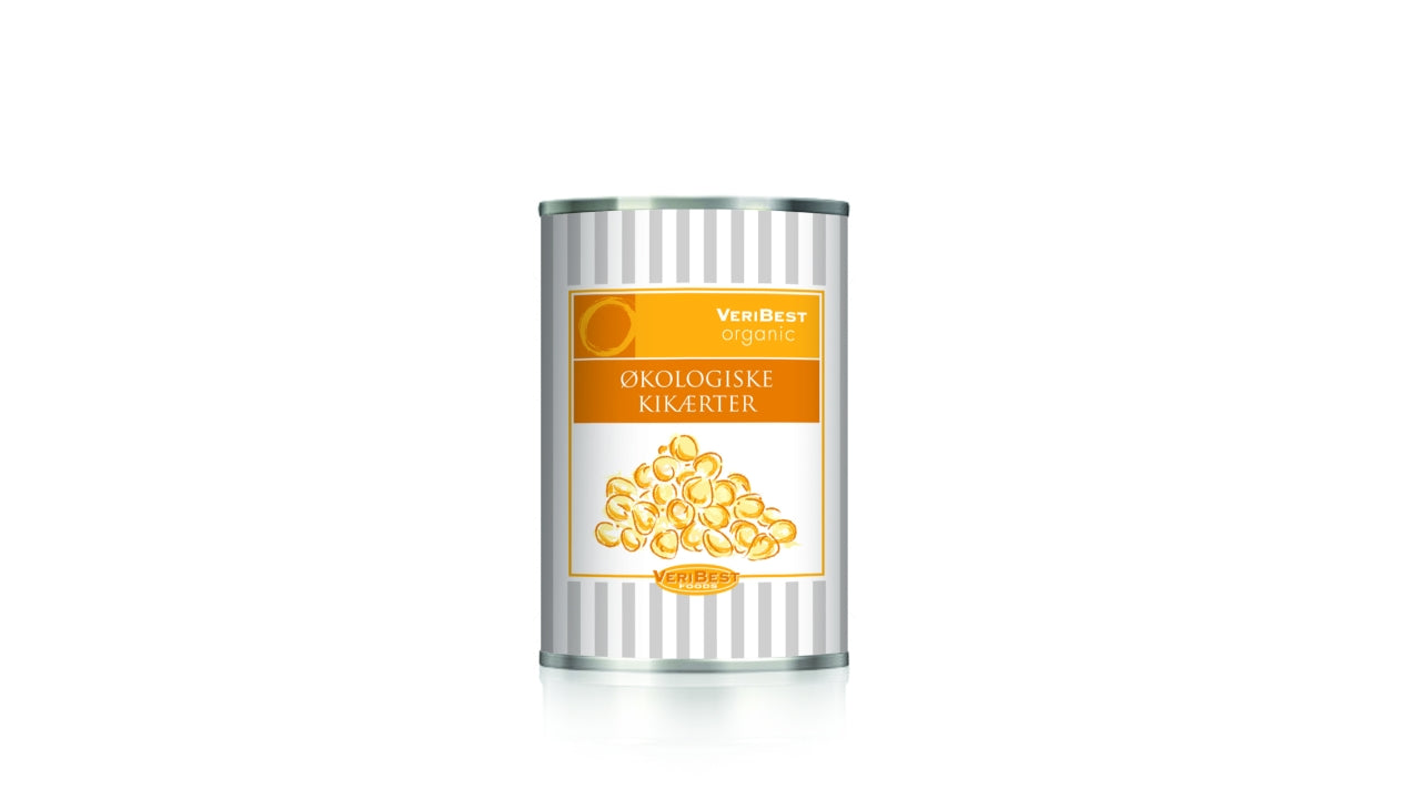 Øko Kikærter forkogte 400g/240g
