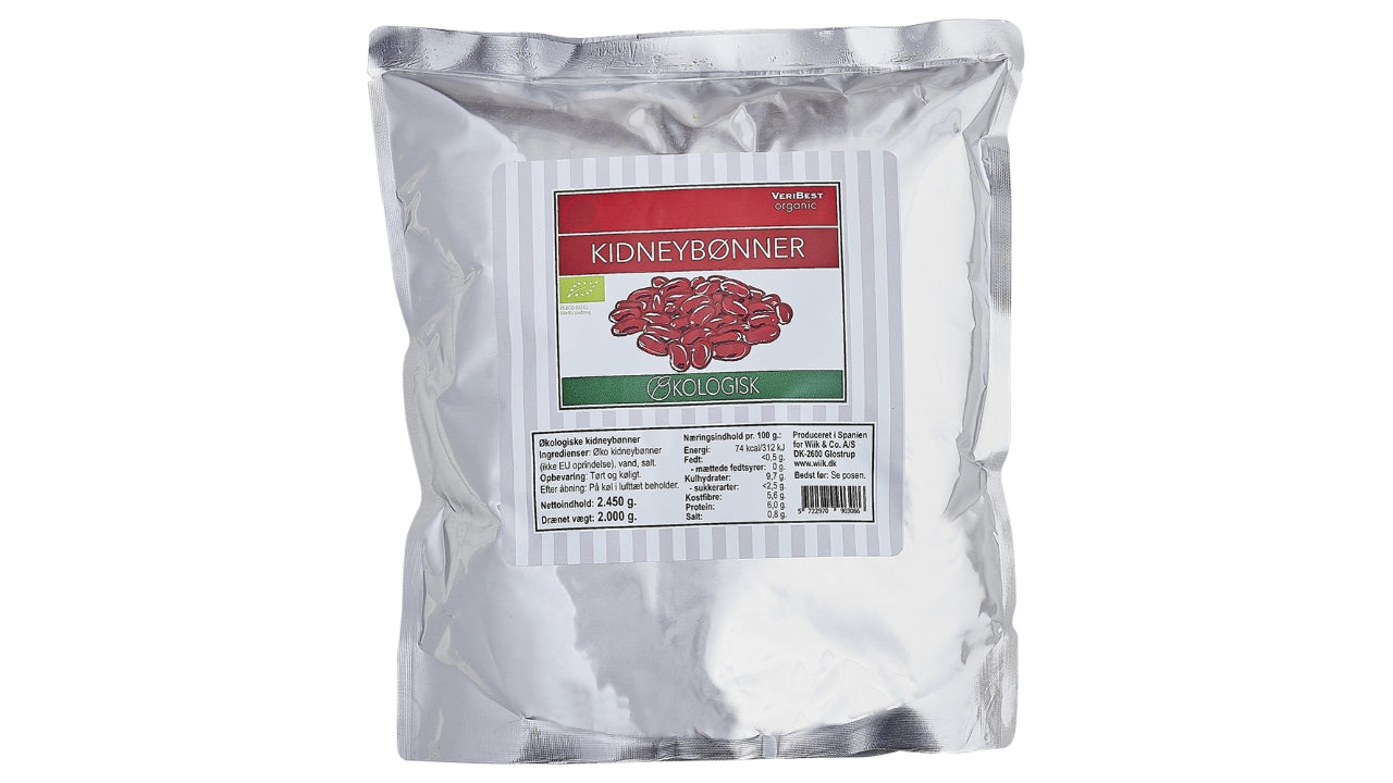 Øko Kidneybønner i pose 2,5kg/2kg