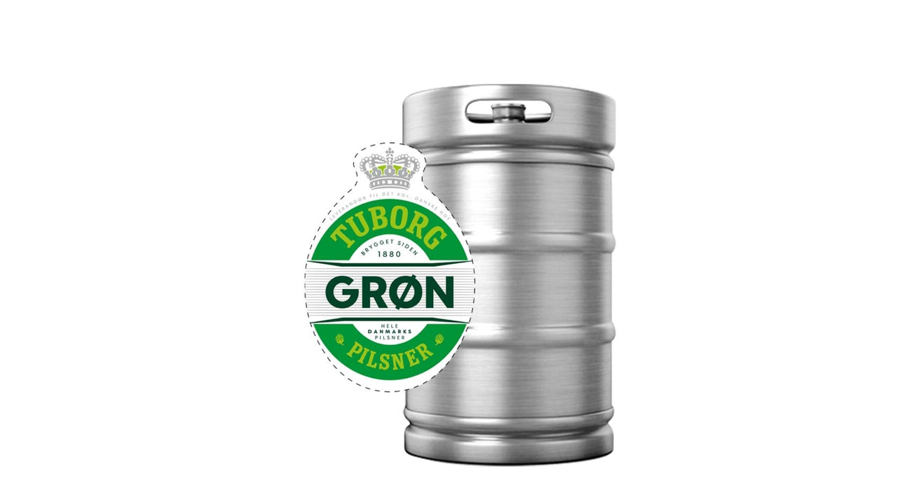 Grøn Tuborg fustage 25L KEG