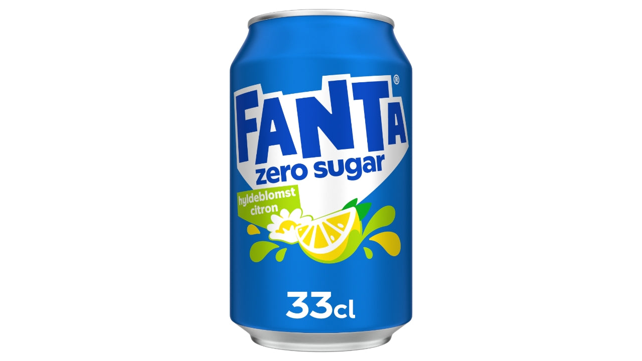 Fanta Hyldeblomst/citron zero 4x6x33cl