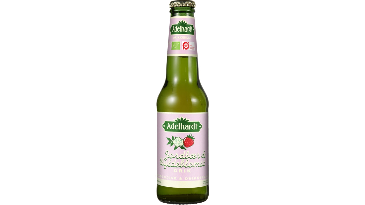 Øko Jordbær/hyldeblomstsaft 24x27,5cl