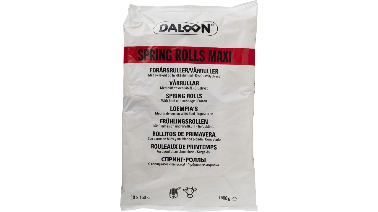 Kæmpe forårsruller m/oksekød 10x150g