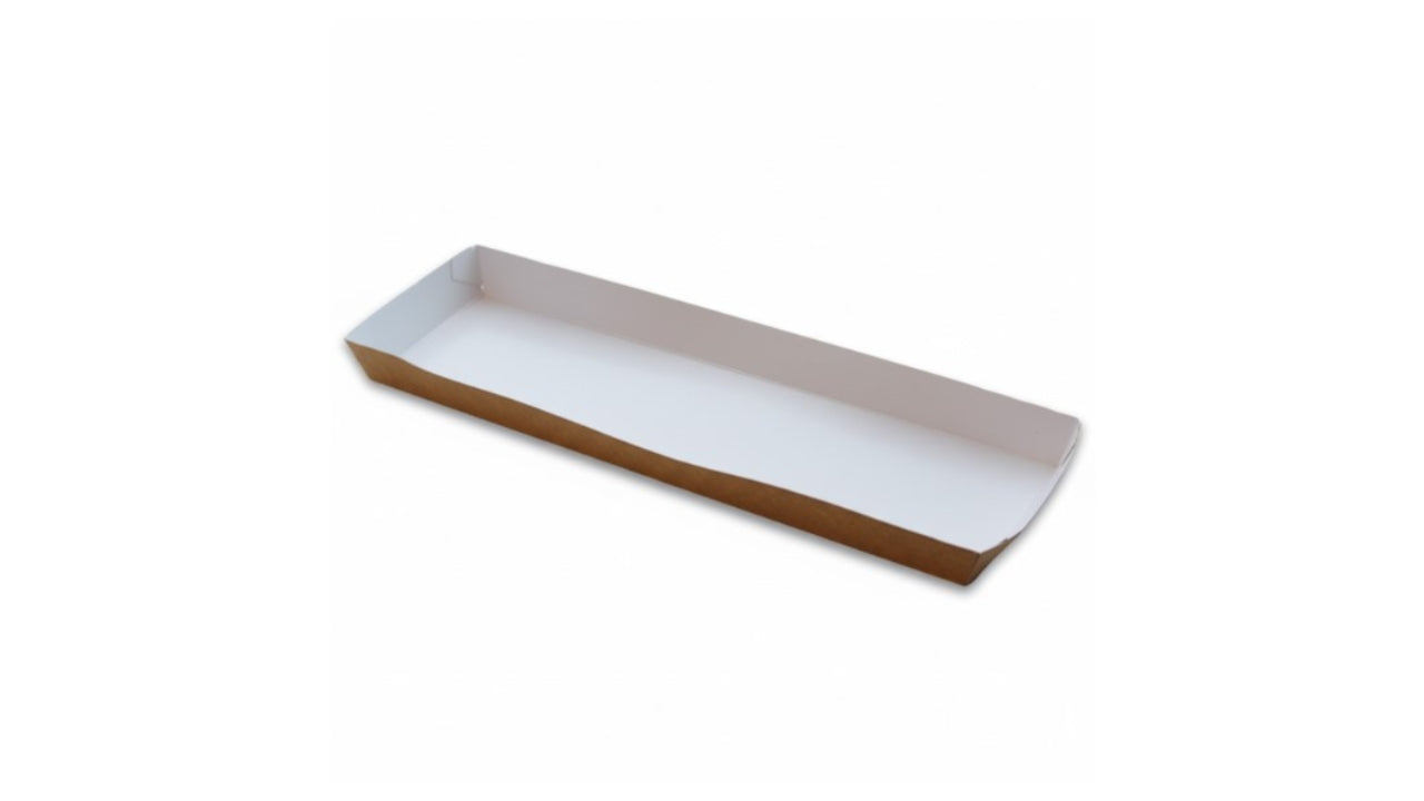 Pølsebakke XXL 332x90x20mm m/kant 120stk