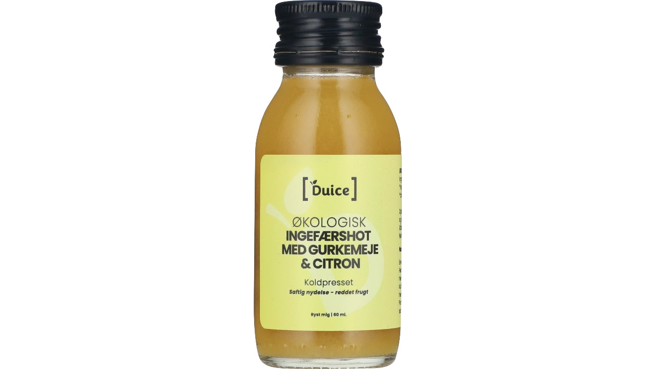 Øko Ingefærshot m/gurkemeje, citron 60ml