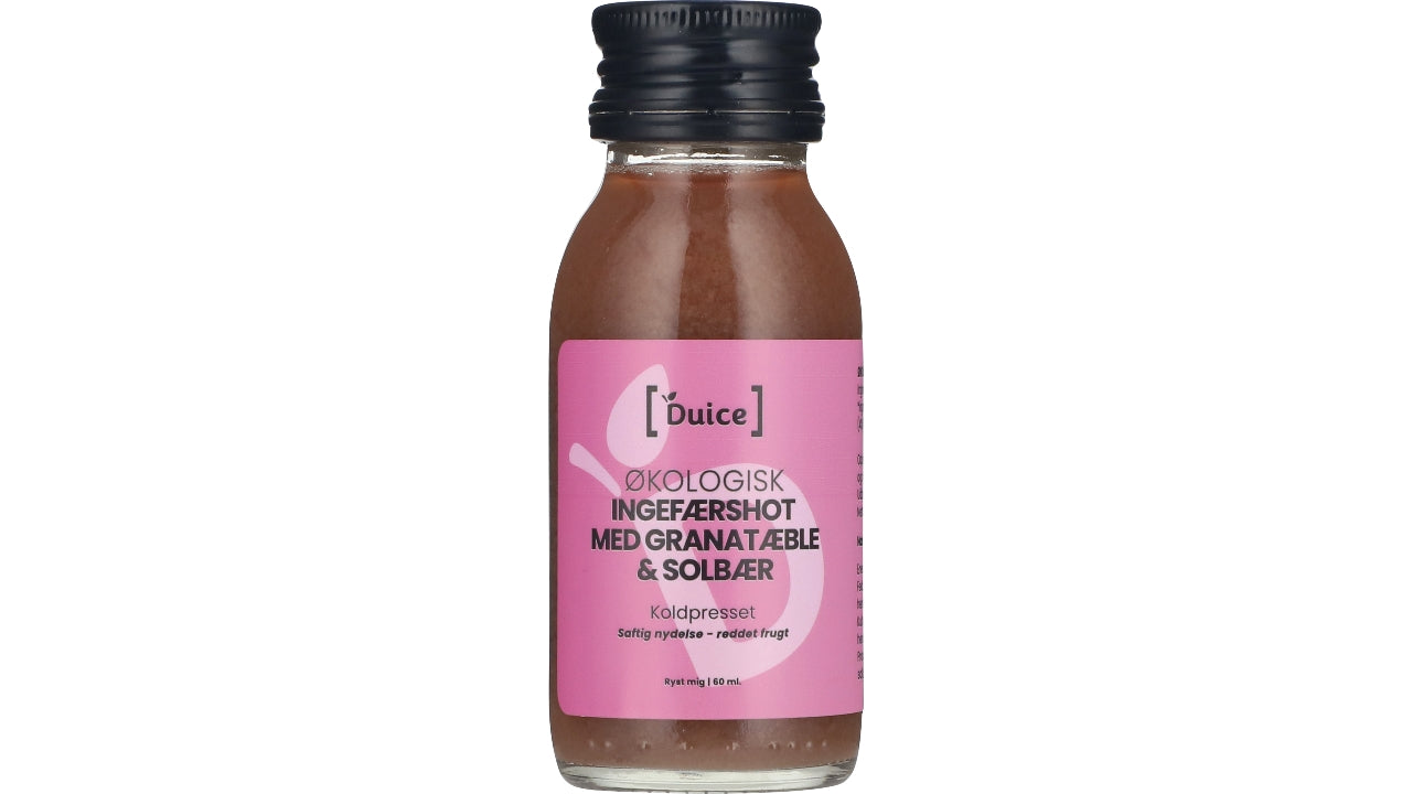 Øko Ingefærshot m/granatæble,solbær 60ml