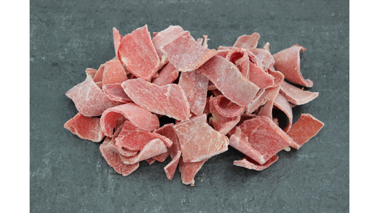 Oksefilet i skiver 3mm 2,5kg