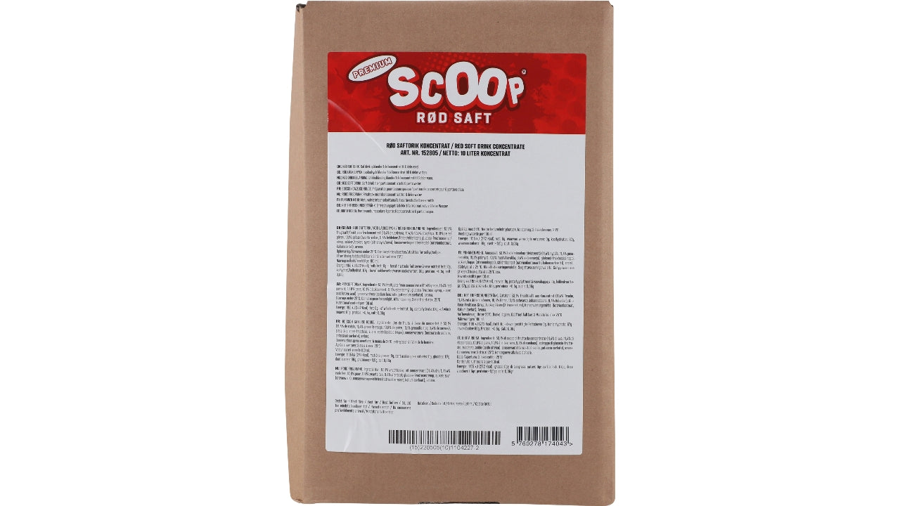 Saft rød bag in box 10L