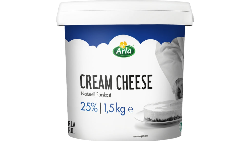 Flødeost naturel 25% 1,5kg