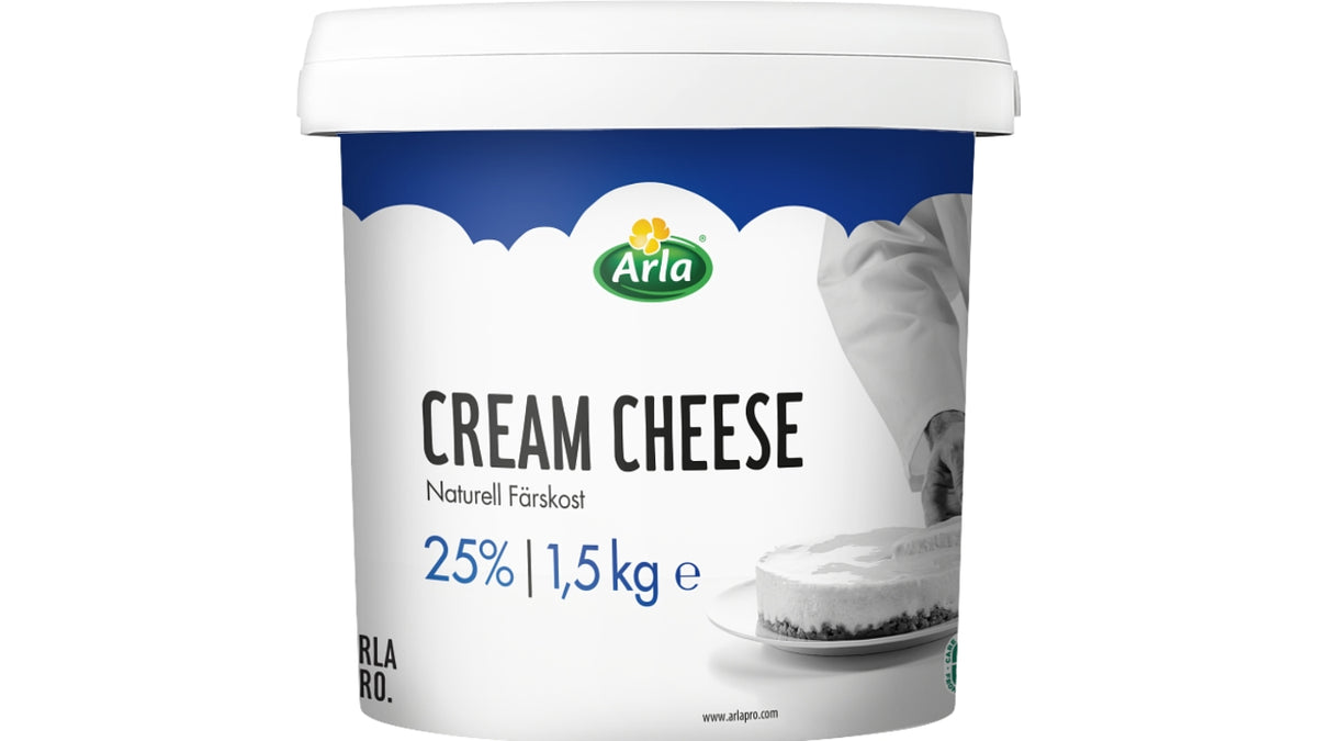 Flødeost naturel 25% 1,5kg