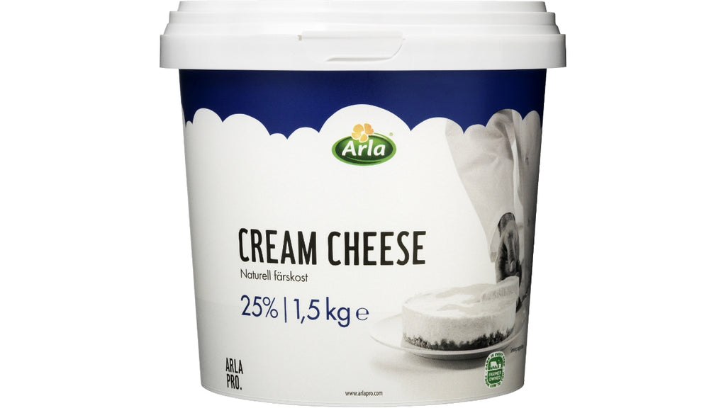 Flødeost naturel 25% 1,5kg