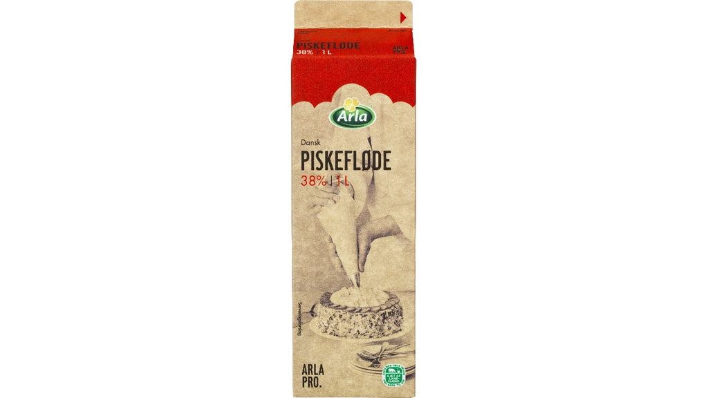 Fløde 38% 1L - Piskefløde