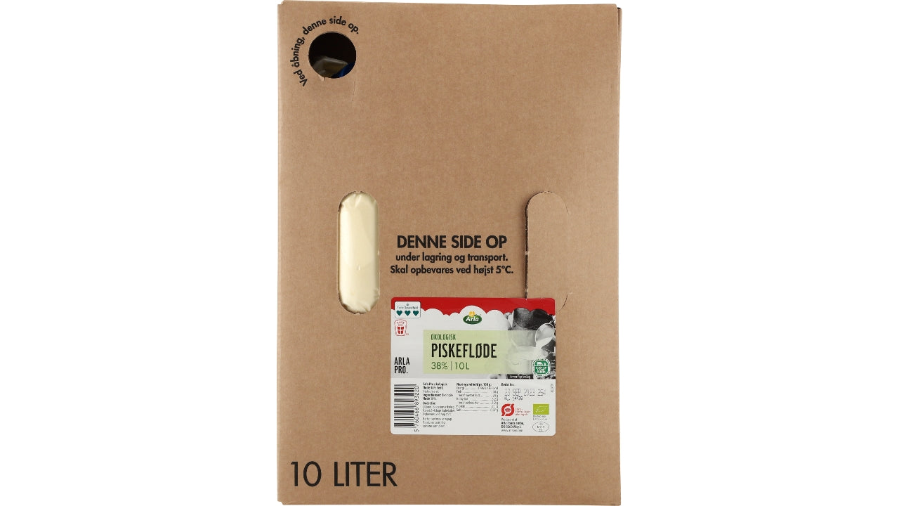 Øko Fløde BIB 38% 10L – Piskefløde