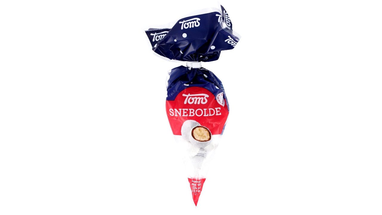 Toms snebolde i spidspose 124g